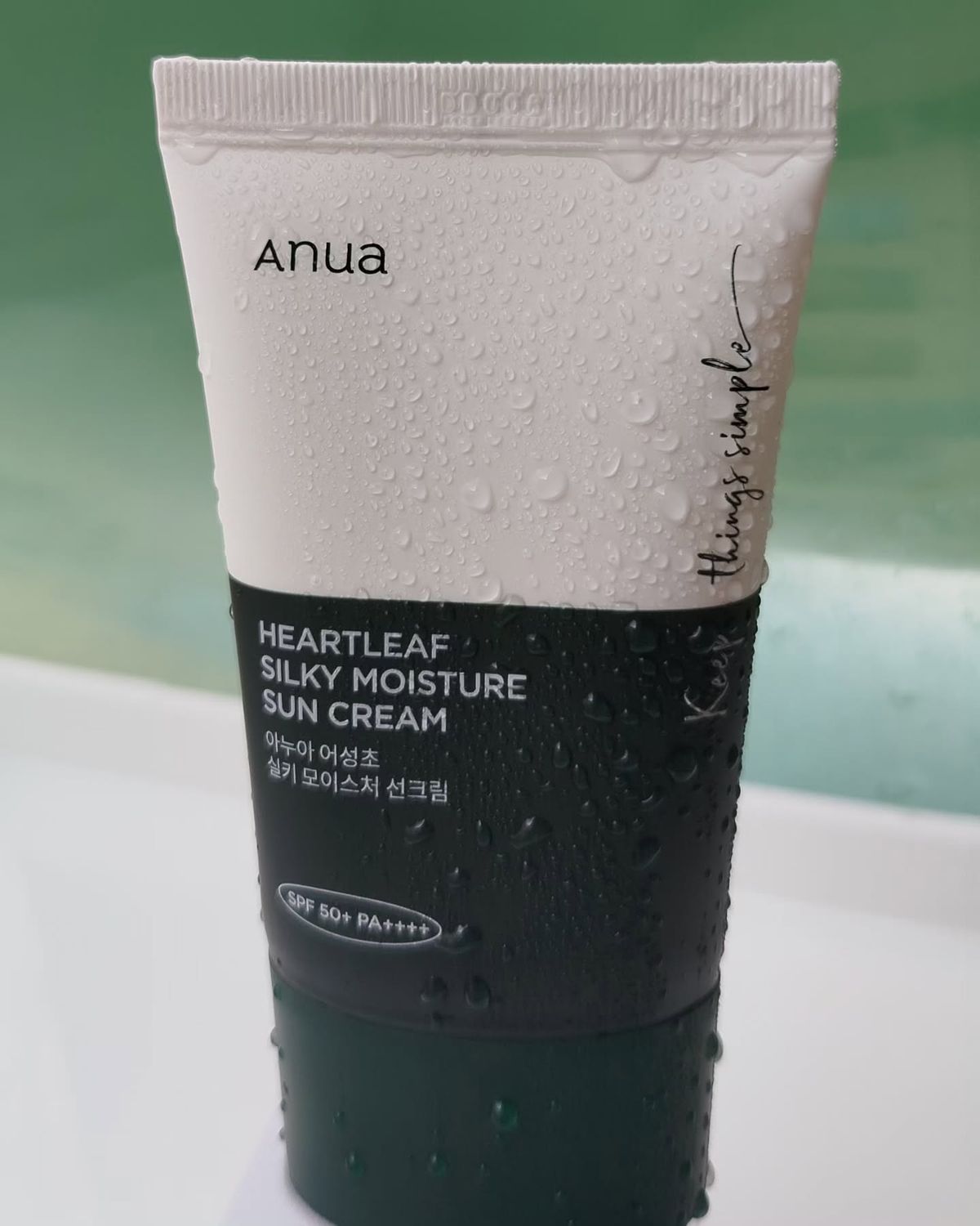 ANUA Heartleaf Silky Moisture Sun Cream spf 50+