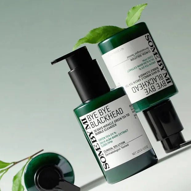 Some By Mi Bye Bye Blackhead 30 Days Miracle Green Tea tox Bubble Cleanser 120 g