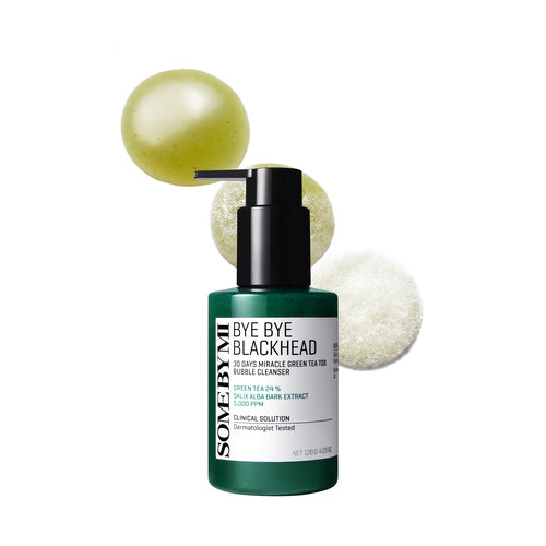 Some By Mi Bye Bye Blackhead 30 Days Miracle Green Tea tox Bubble Cleanser 120 g