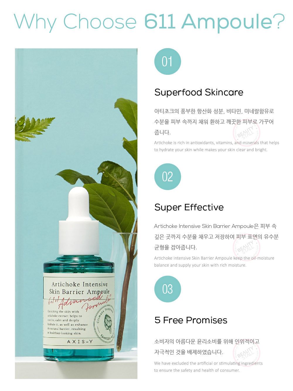 Axis Y Artichoke Intensive Skin Barrier Ampoule 30 ML