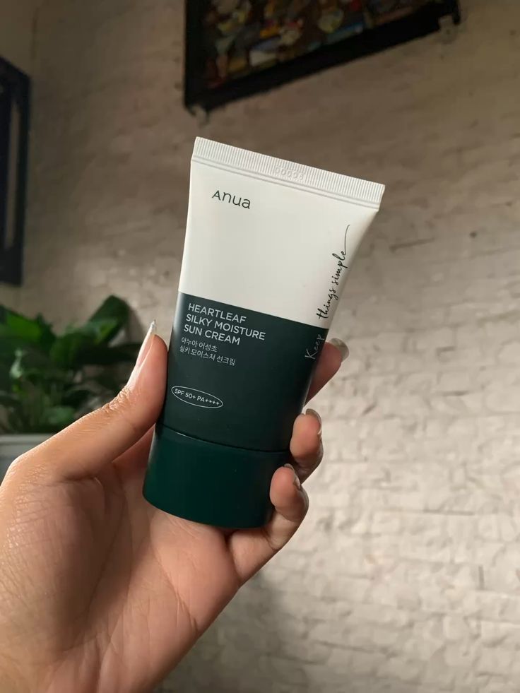 ANUA Heartleaf Silky Moisture Sun Cream spf 50+