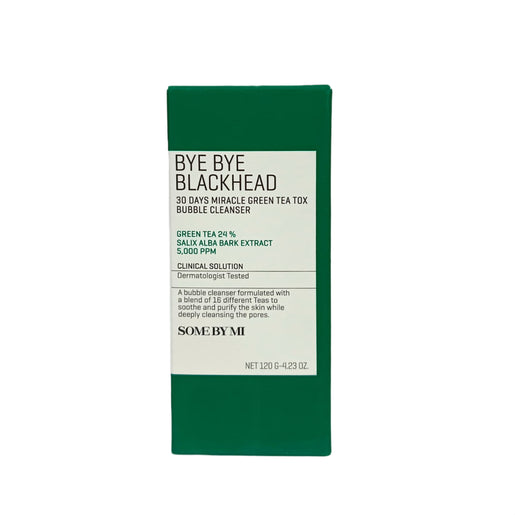 Some By Mi Bye Bye Blackhead 30 Days Miracle Green Tea tox Bubble Cleanser 120 g