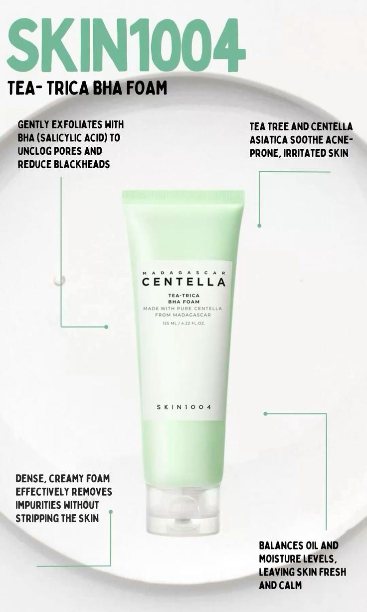 SKIN 1004 Madagascar Centella Tea Trica BHA Foam 125ml