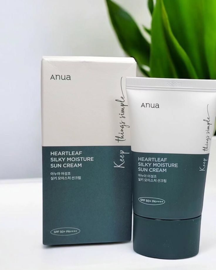 ANUA Heartleaf Silky Moisture Sun Cream spf 50+