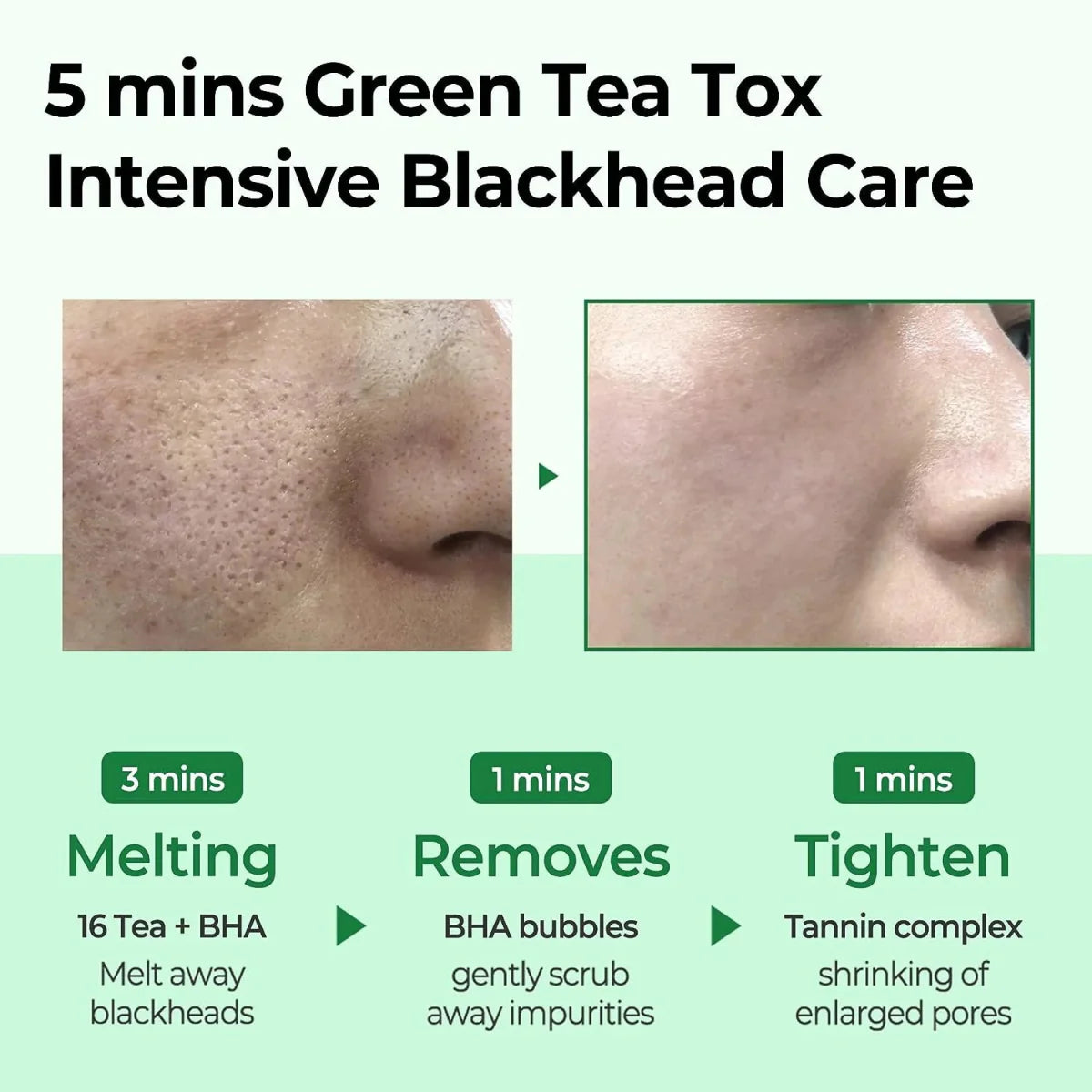 Some By Mi Bye Bye Blackhead 30 Days Miracle Green Tea tox Bubble Cleanser 120 g
